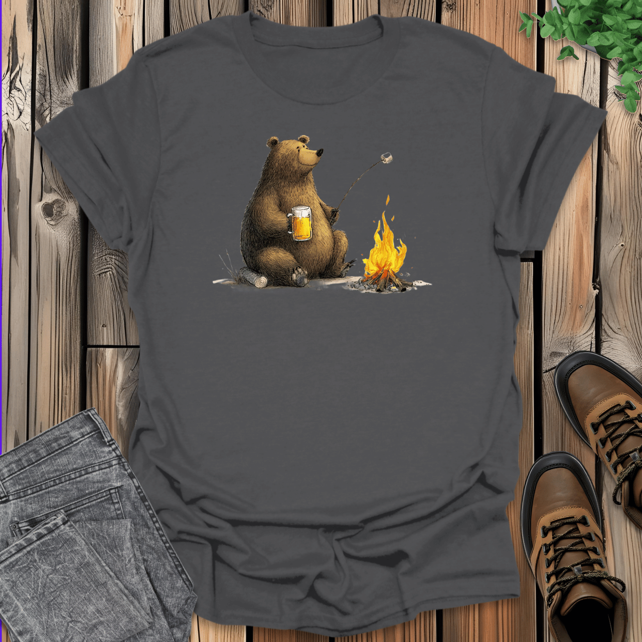 Bear Camping T-Shirt