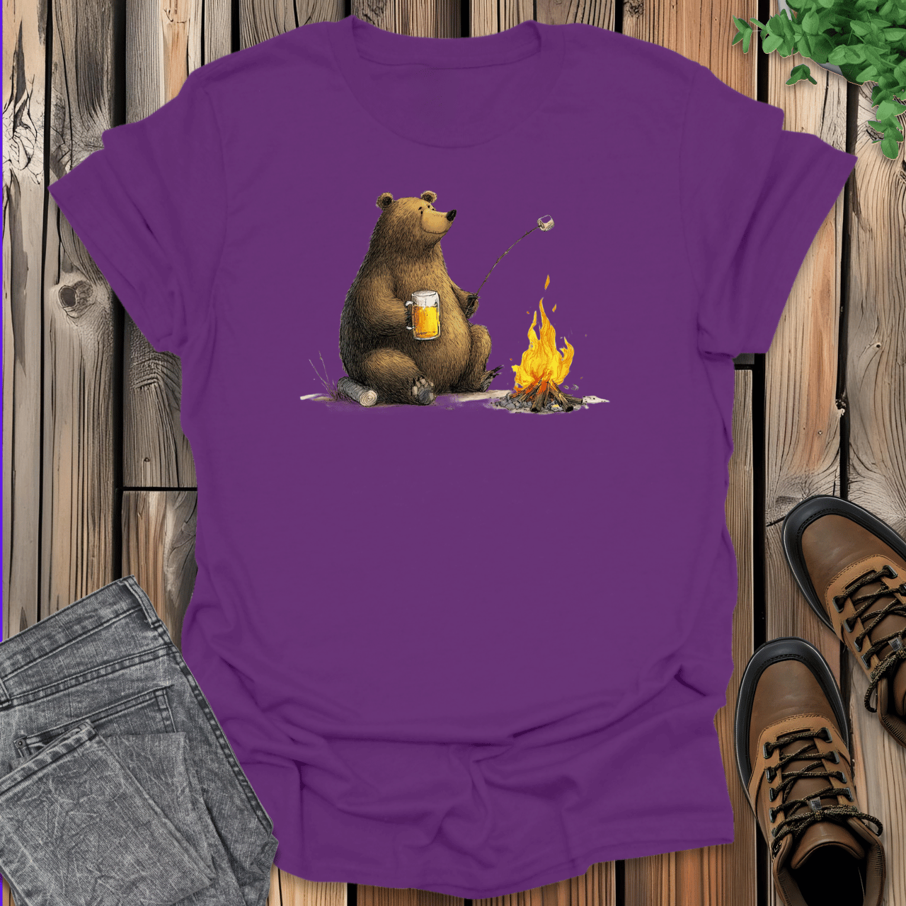 Bear Camping T-Shirt