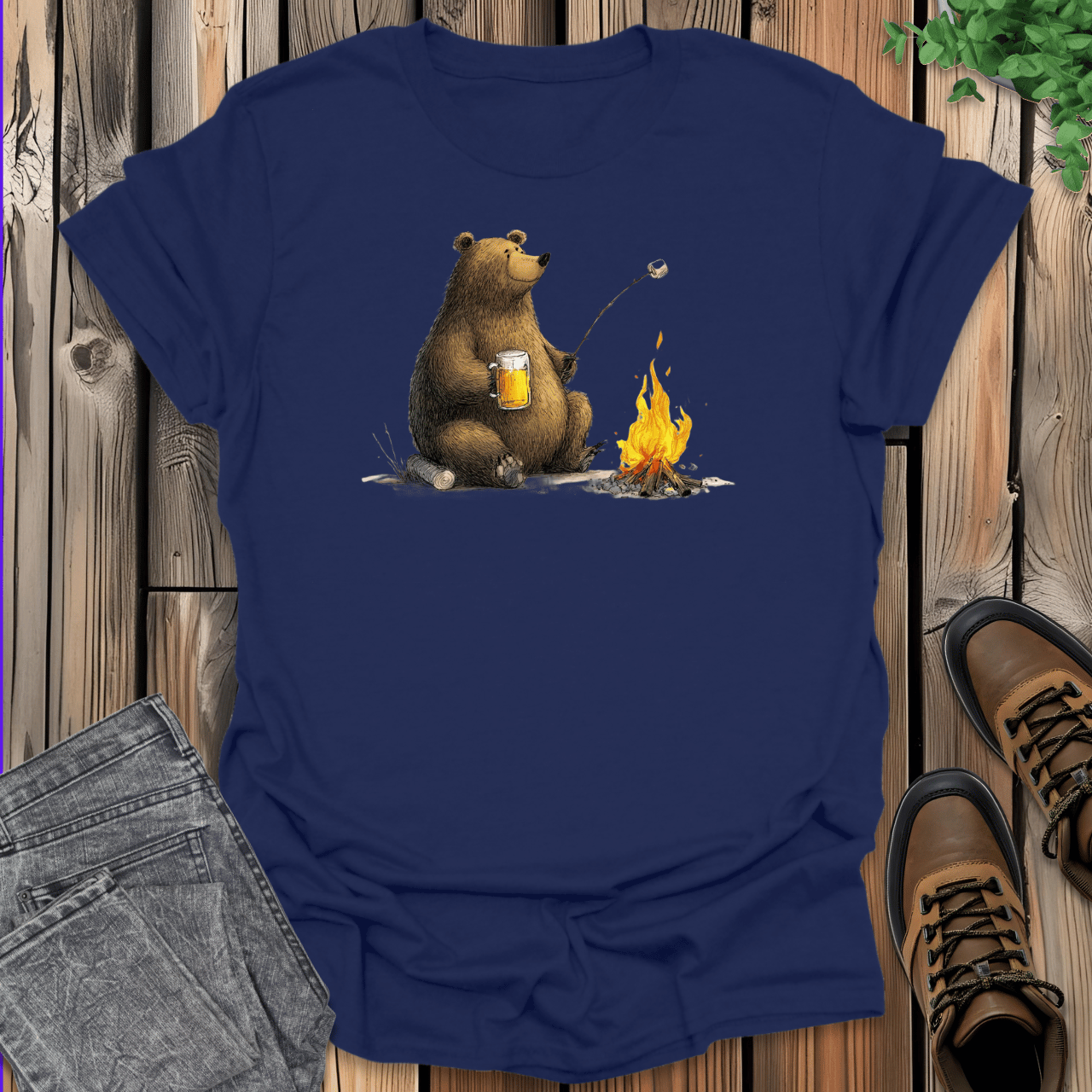 Bear Camping T-Shirt