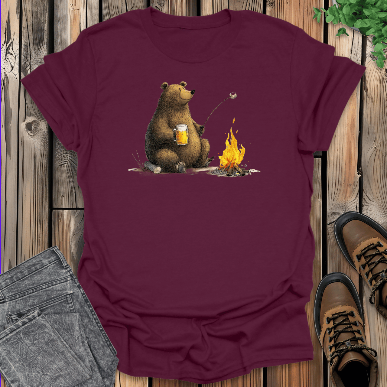 Bear Camping T-Shirt