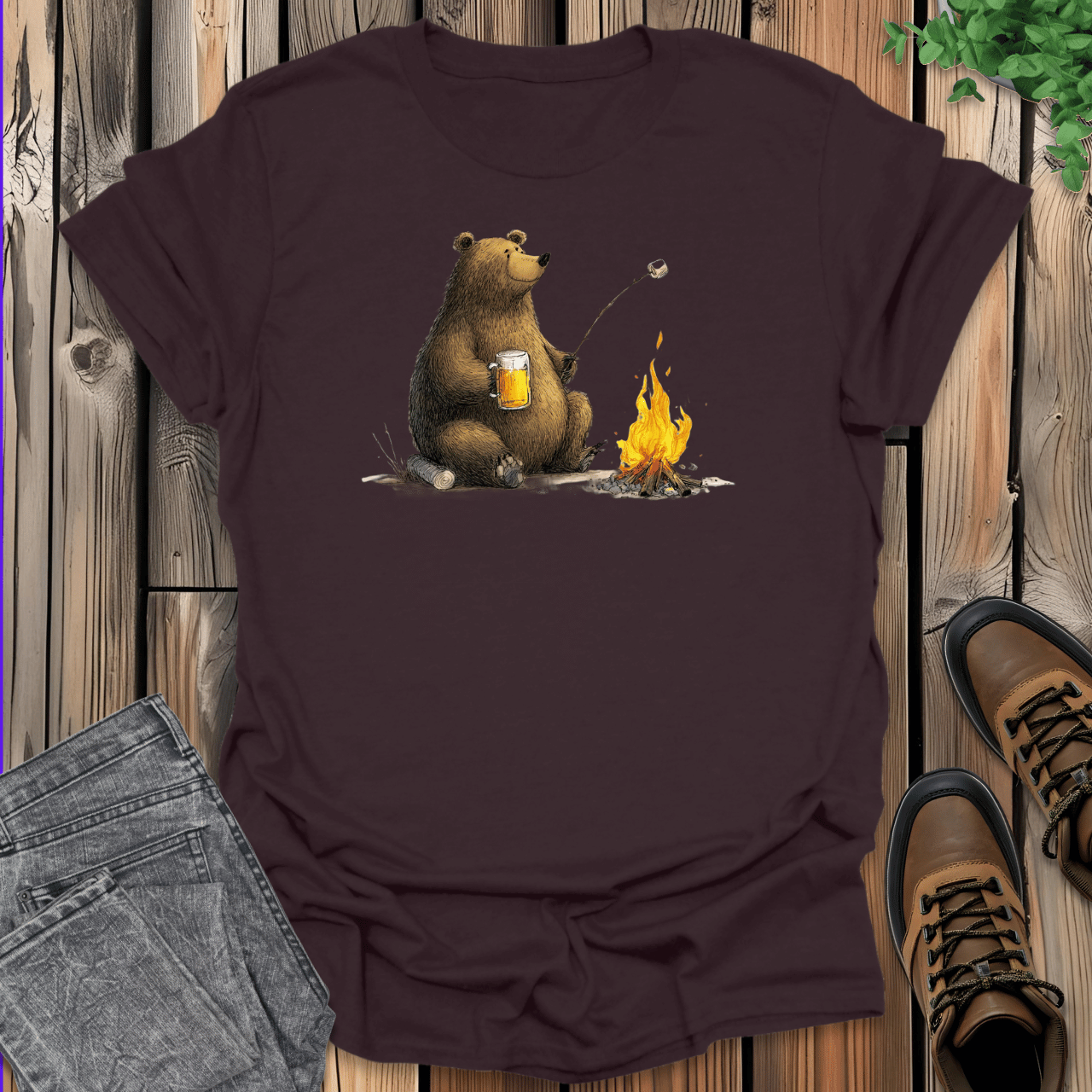 Bear Camping T-Shirt