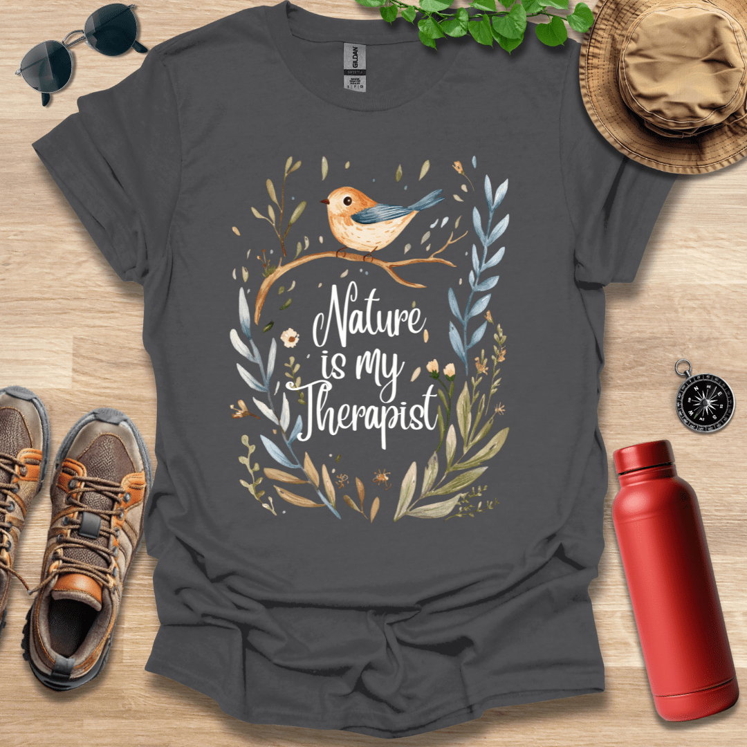 Nature is my Therapist Bird T-Shirt