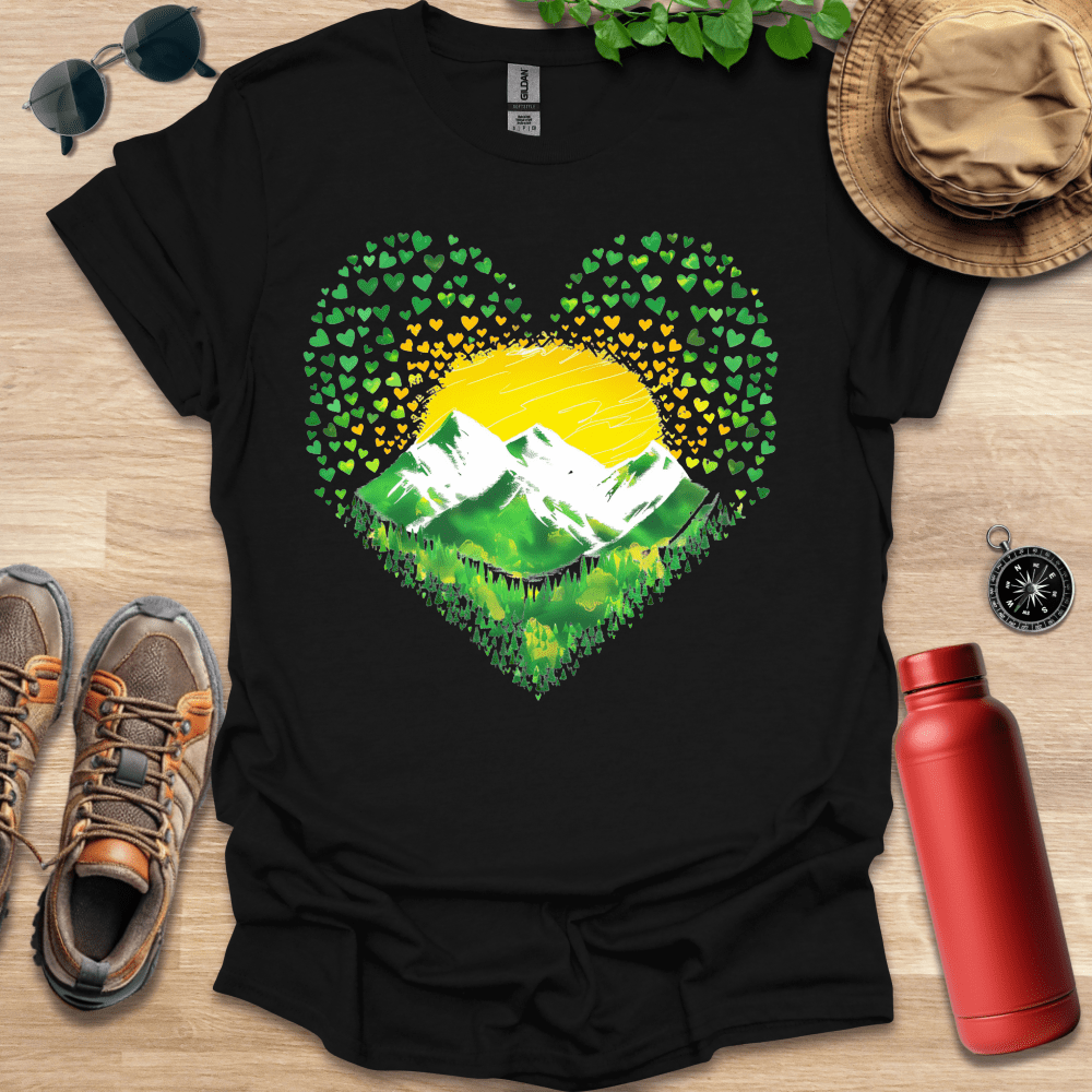 Green Heart Peaks T-Shirt
