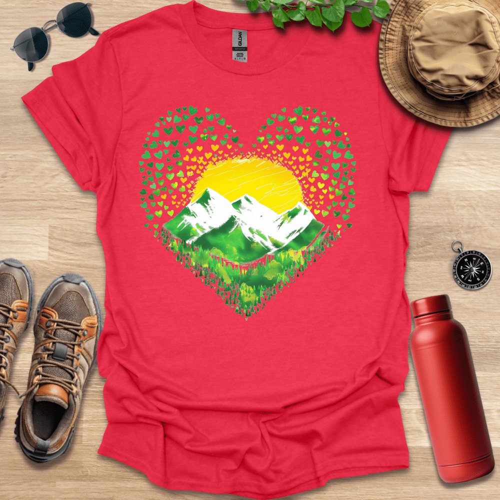 Green Heart Peaks T-Shirt