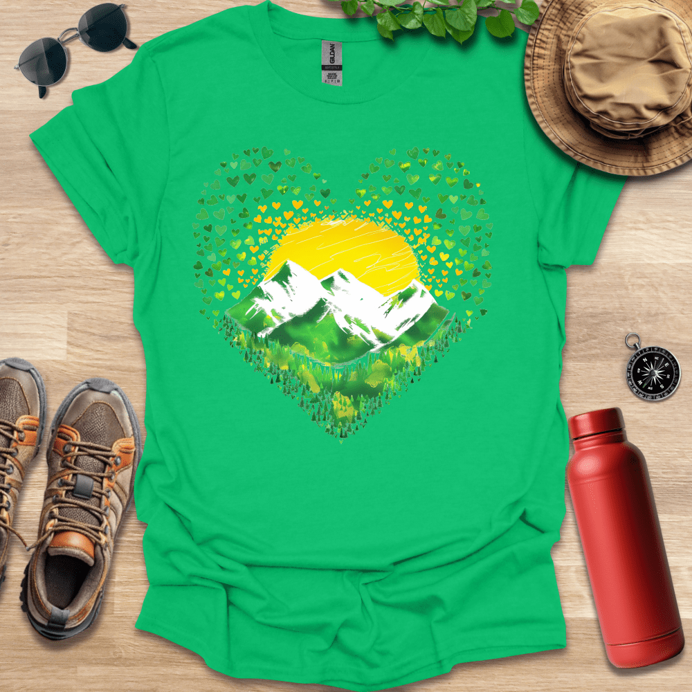 Green Heart Peaks T-Shirt