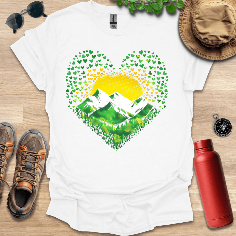 Green Heart Peaks T-Shirt
