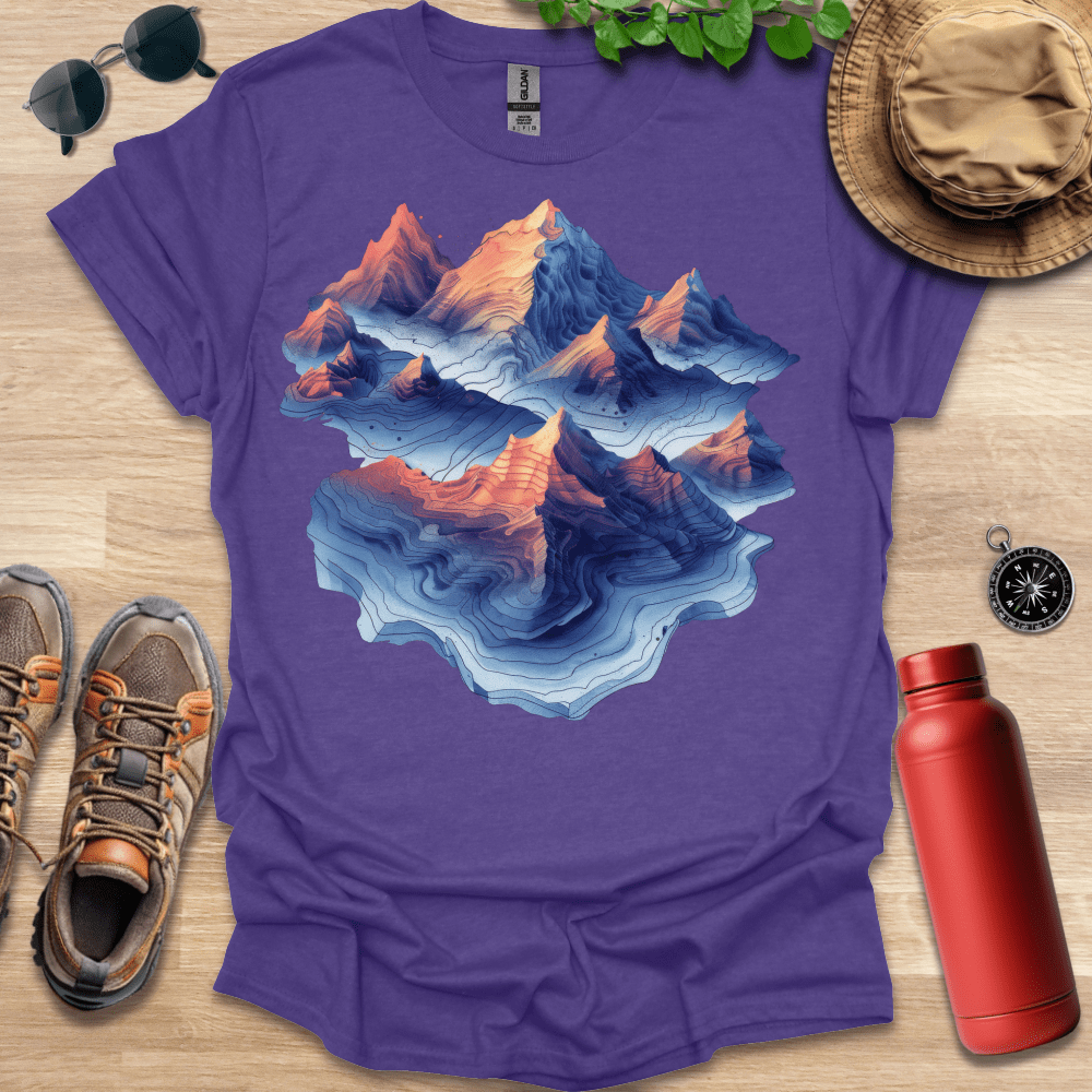 Topographic Peaks T-Shirt