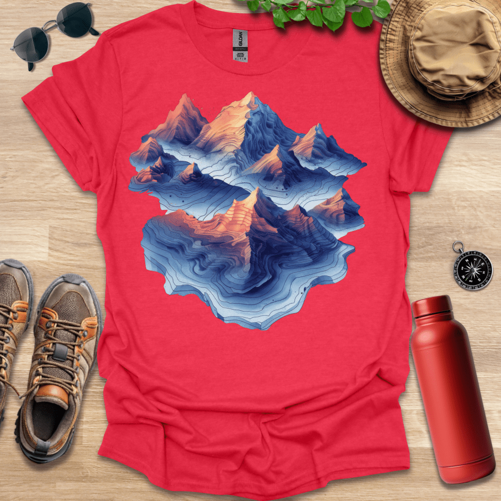 Topographic Peaks T-Shirt
