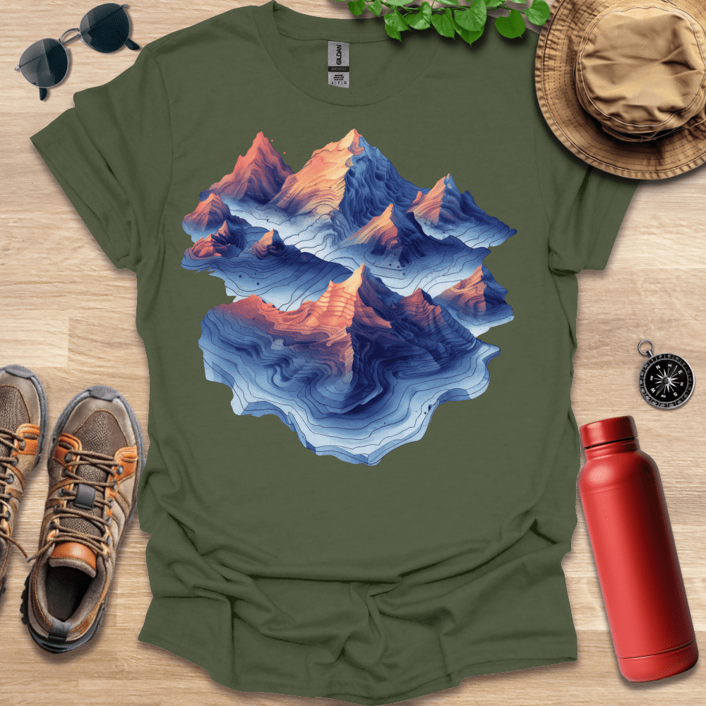 Topographic Peaks T-Shirt