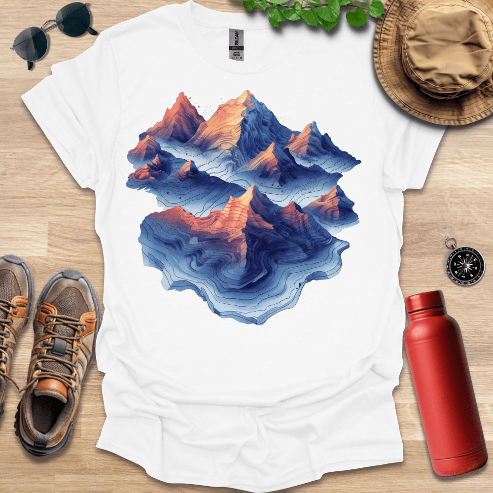 Topographic Peaks T-Shirt