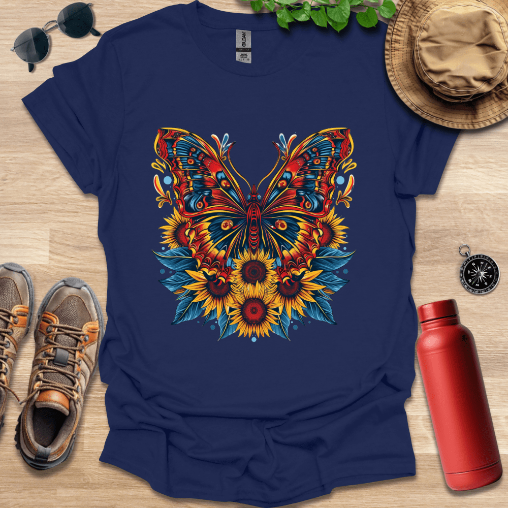 Fiery Garden Butterfly T-Shirt