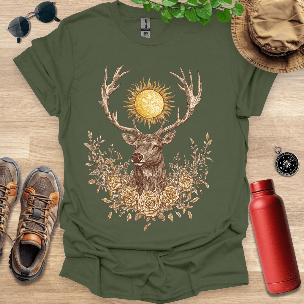Gilded Sun Stag T-Shirt