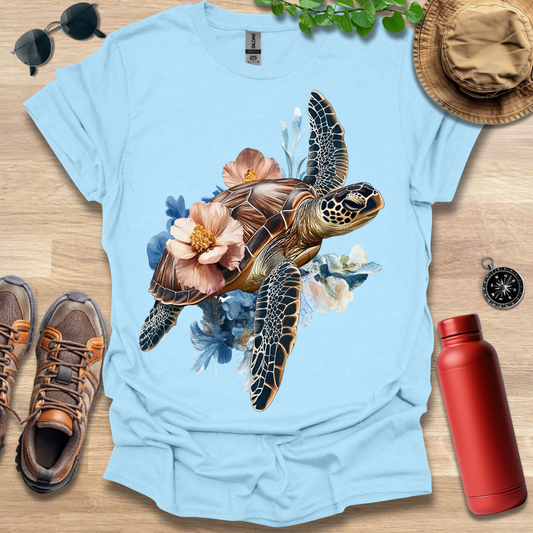 Turtle and Blooms T-Shirt