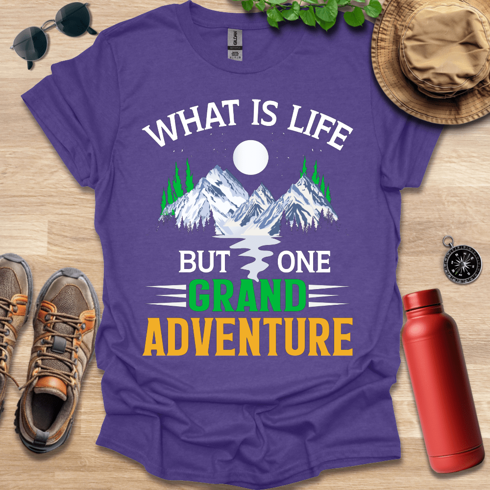 a t - shirt that says what is life but one band adventure