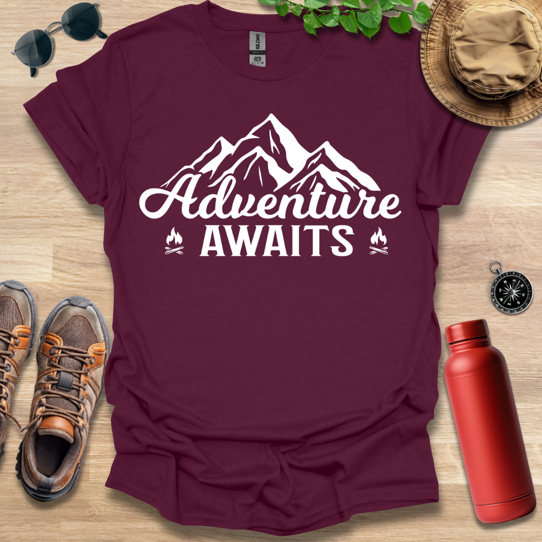 Adventure Awaits Simple T-Shirt