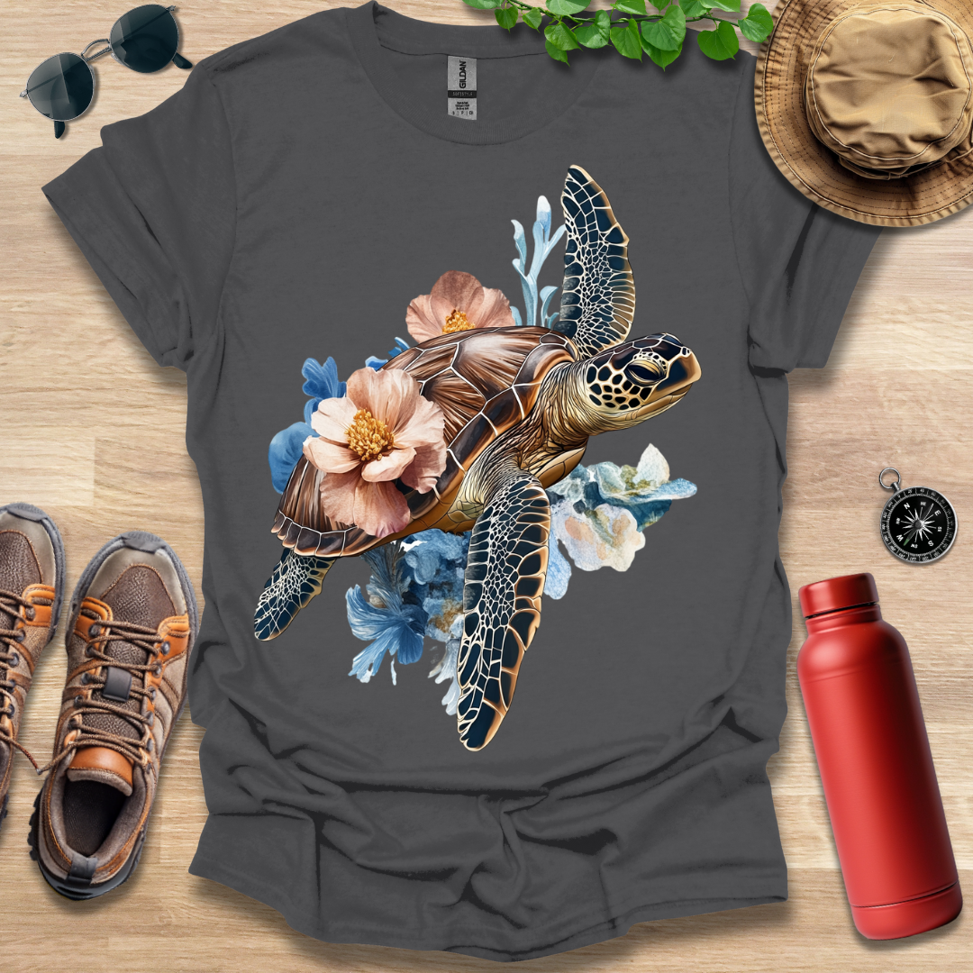 Turtle and Blooms T-Shirt