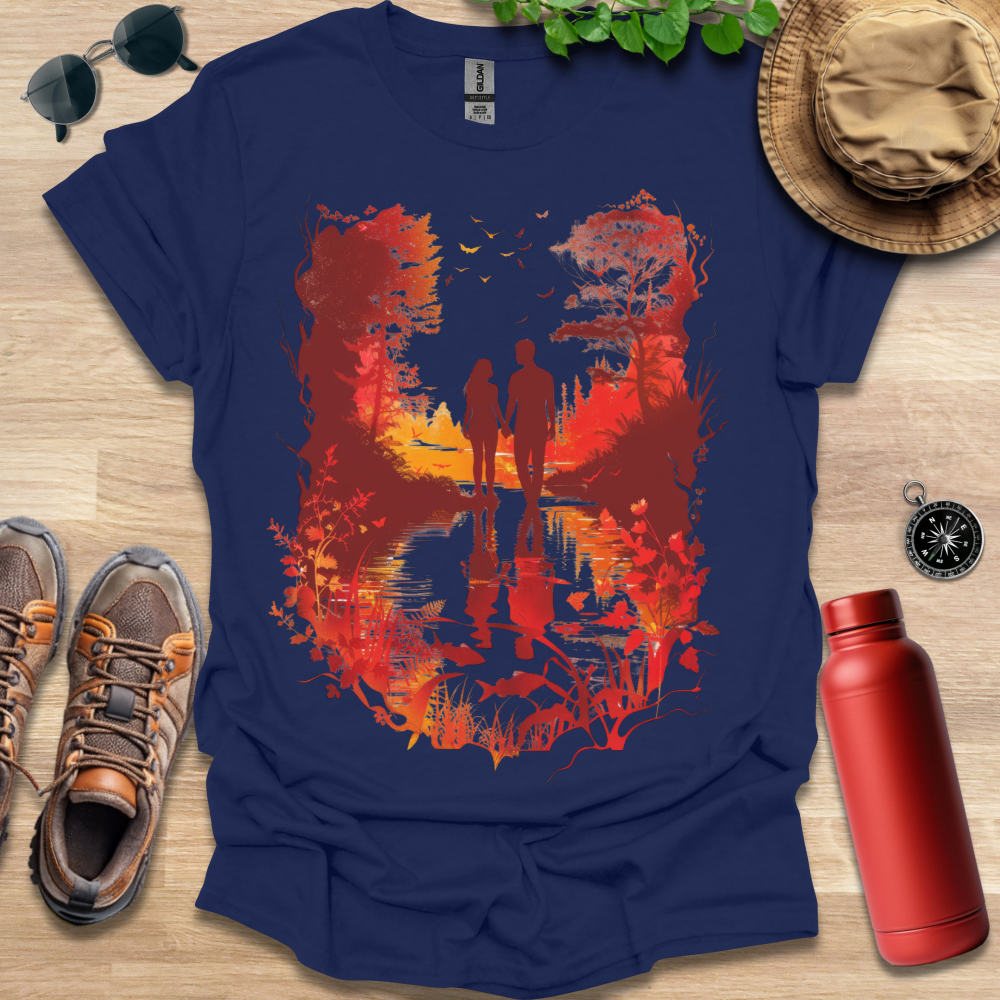 Autumn Reflection Walk T-Shirt