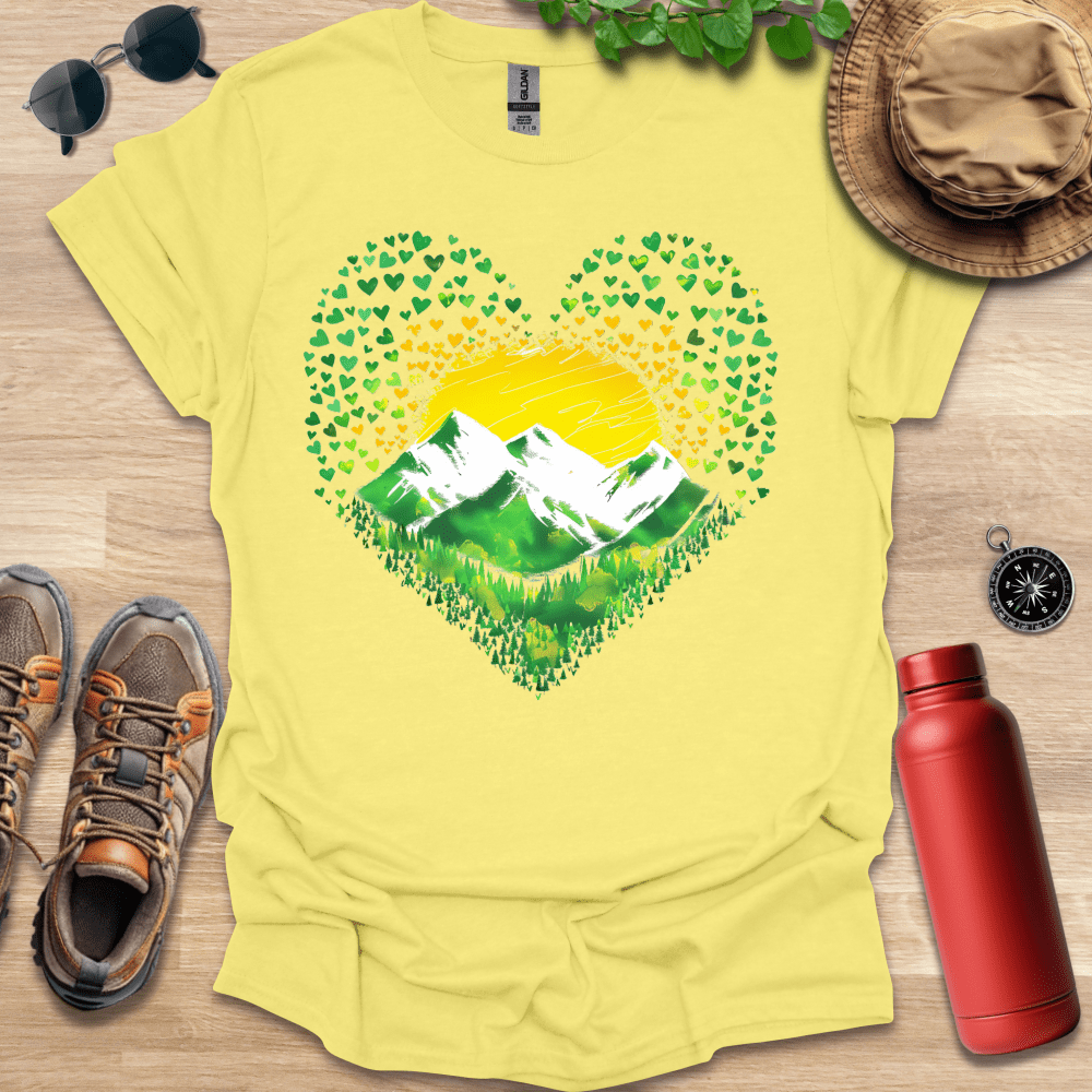 Green Heart Peaks T-Shirt