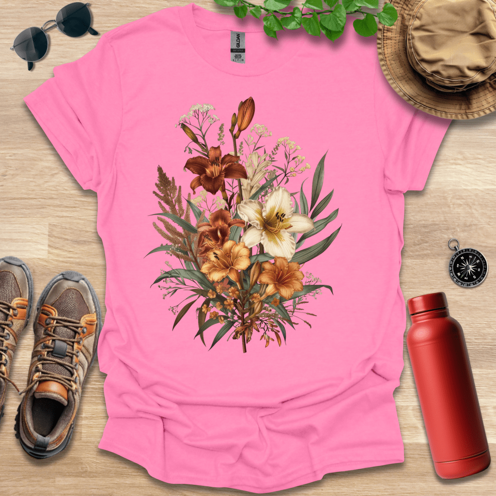 Vibrant Daylily Display T-Shirt