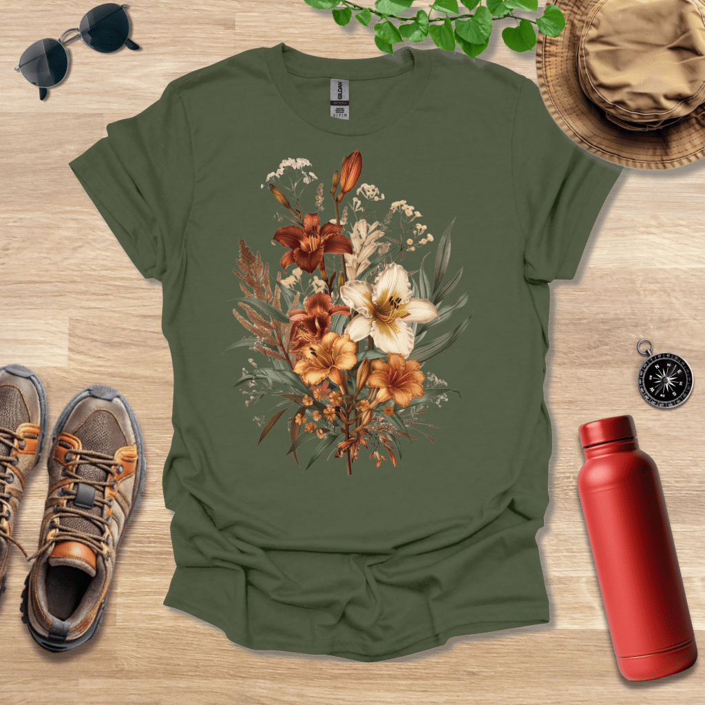 Vibrant Daylily Display T-Shirt