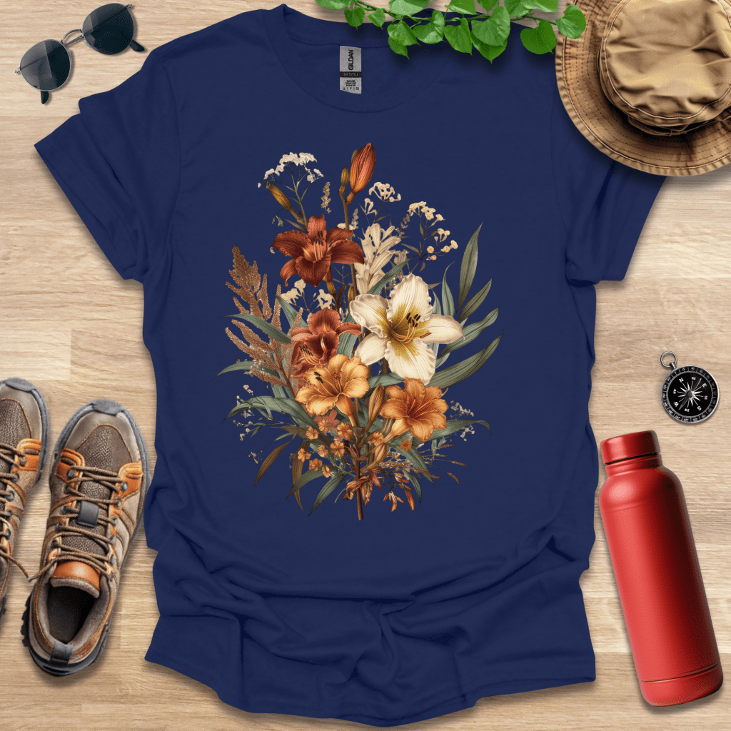 Vibrant Daylily Display T-Shirt