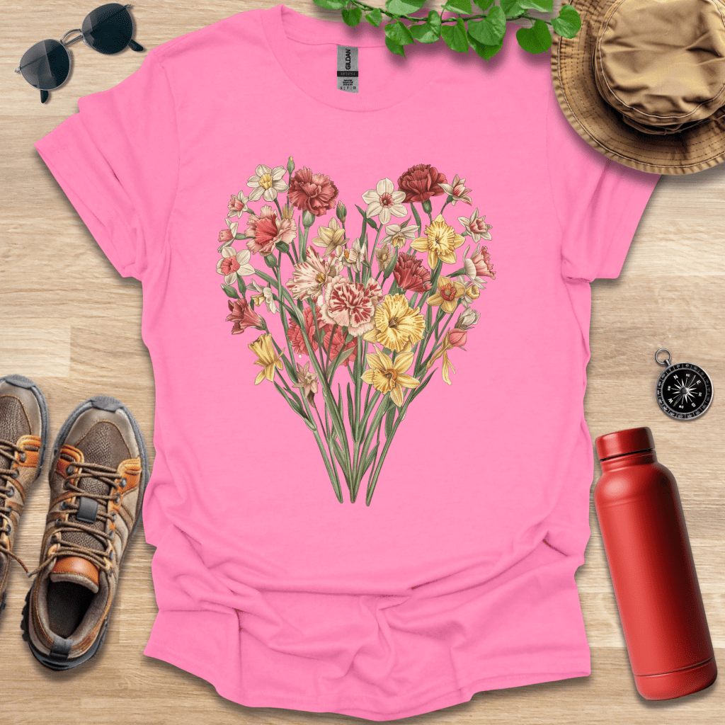 Floral Heart Arrangement T-Shirt