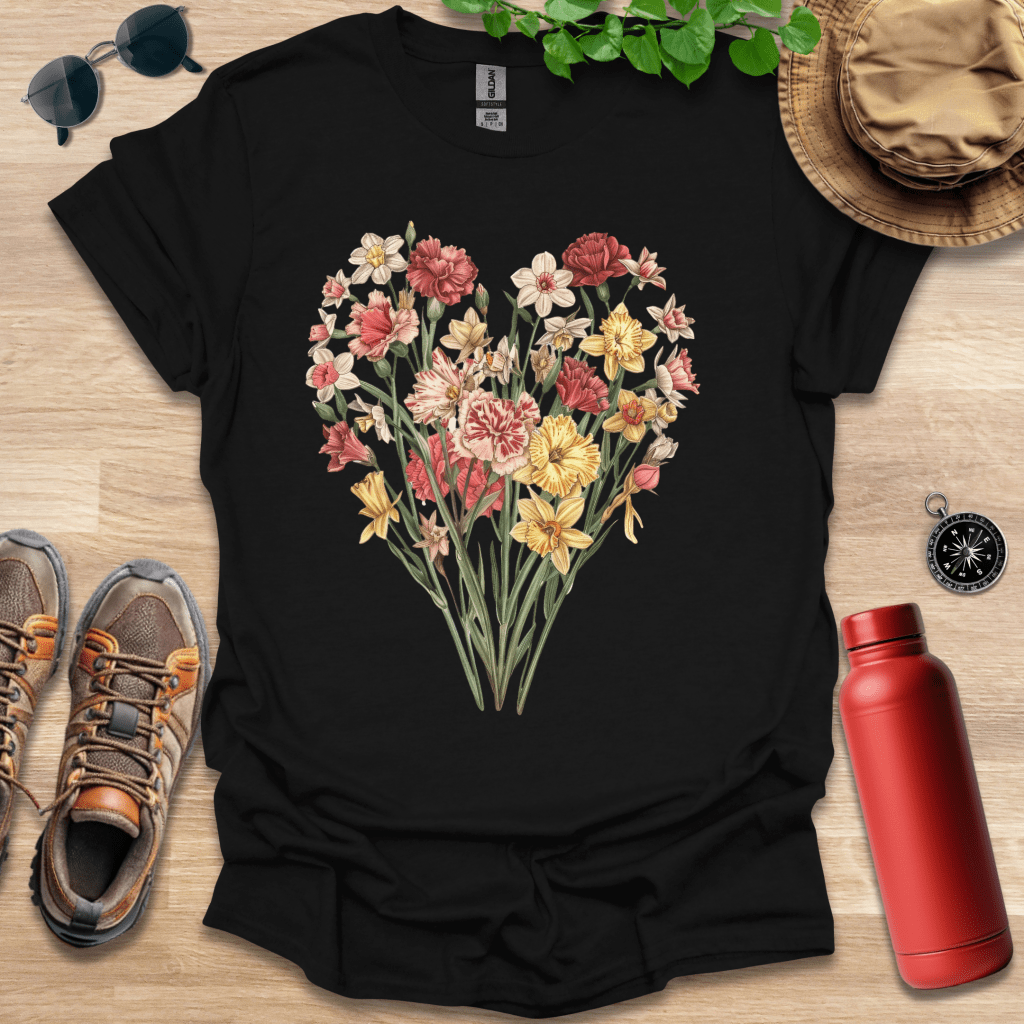 Floral Heart Arrangement T-Shirt