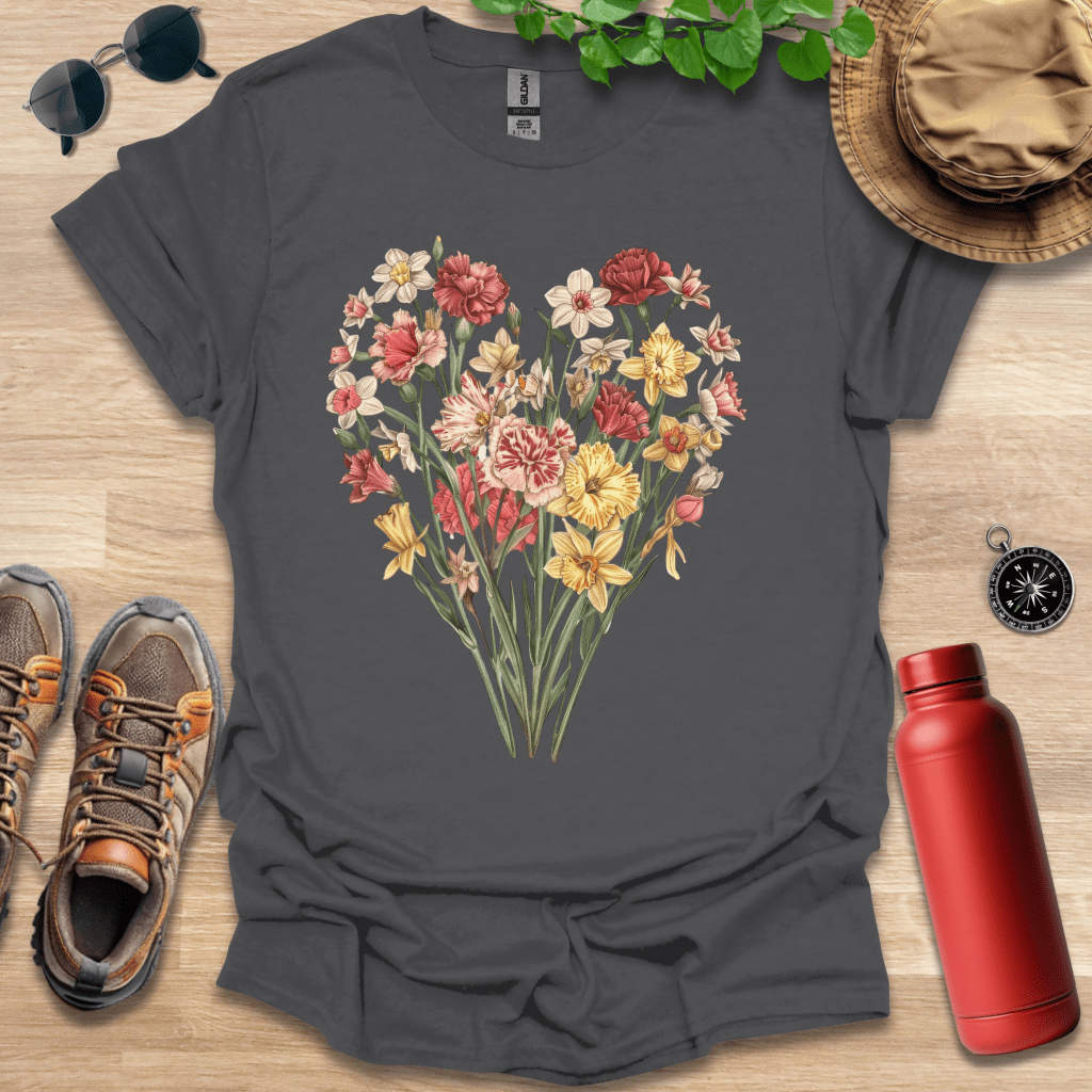 Floral Heart Arrangement T-Shirt