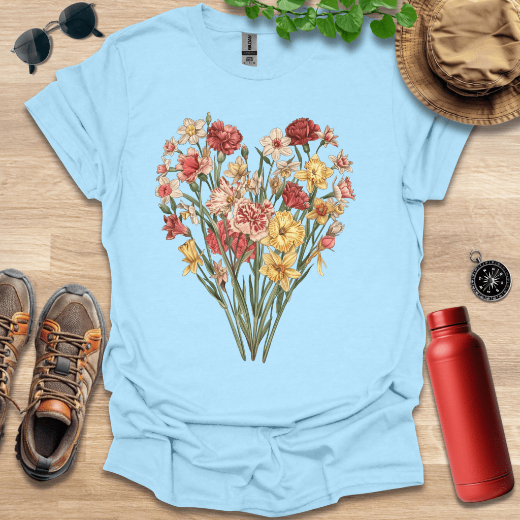 Floral Heart Arrangement T-Shirt