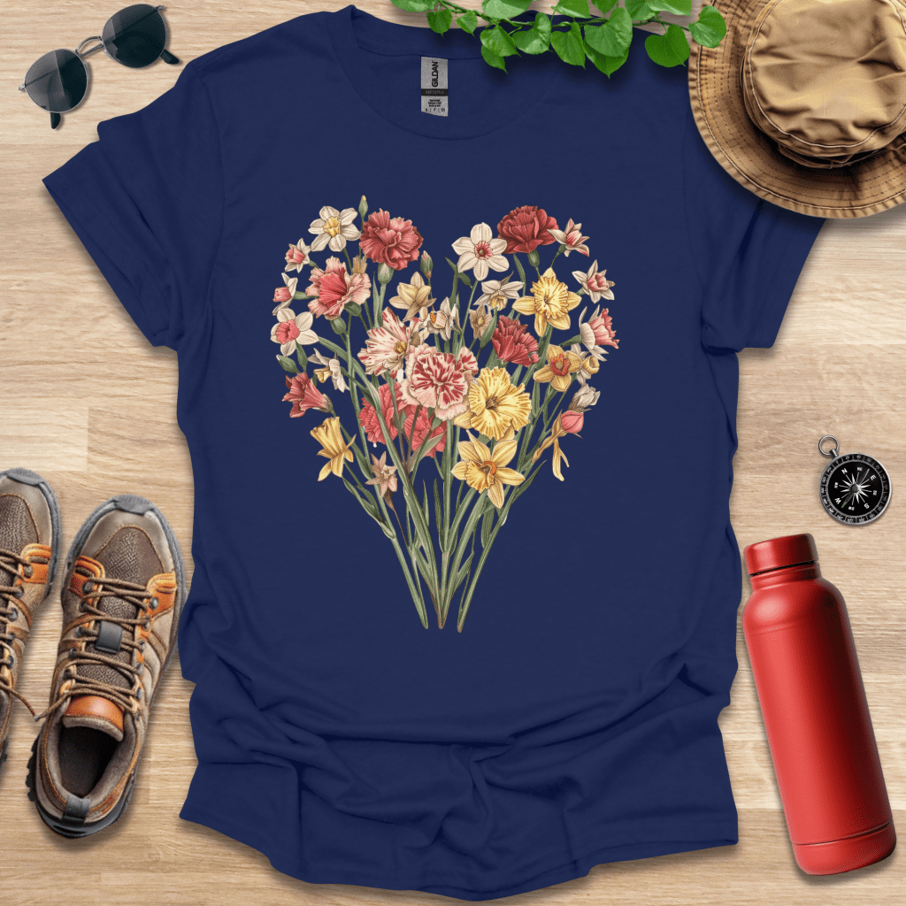 Floral Heart Arrangement T-Shirt