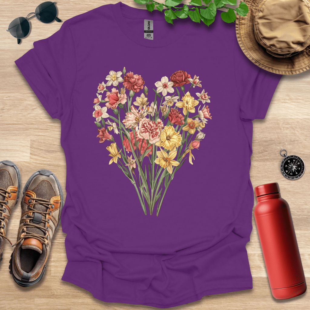 Floral Heart Arrangement T-Shirt