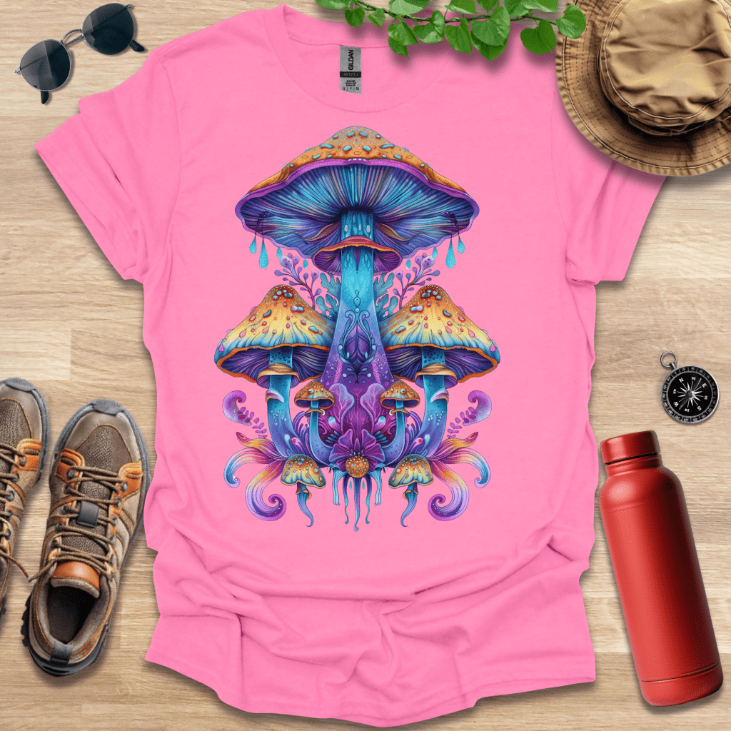 Enchanted Mushroom Garden T-Shirt