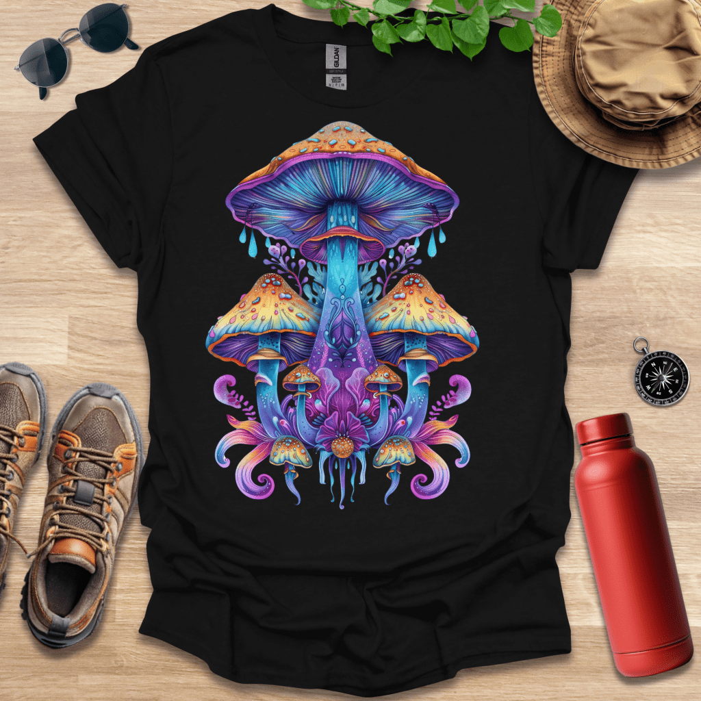 Enchanted Mushroom Garden T-Shirt