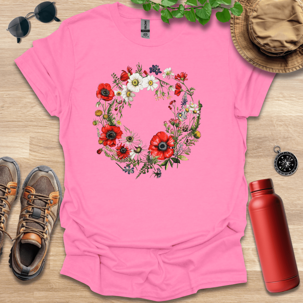 Wreath of Poppies T-Shirt