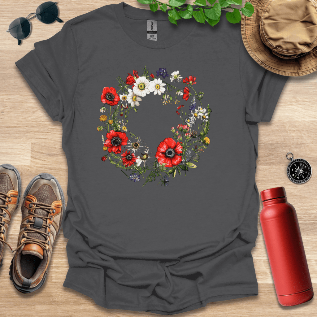 Wreath of Poppies T-Shirt