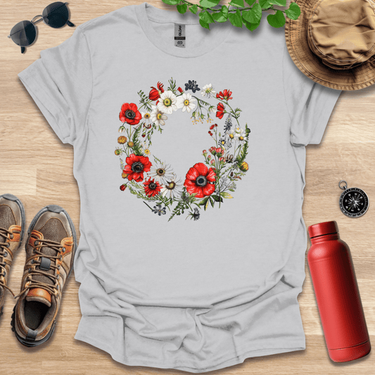 Wreath of Poppies T-Shirt