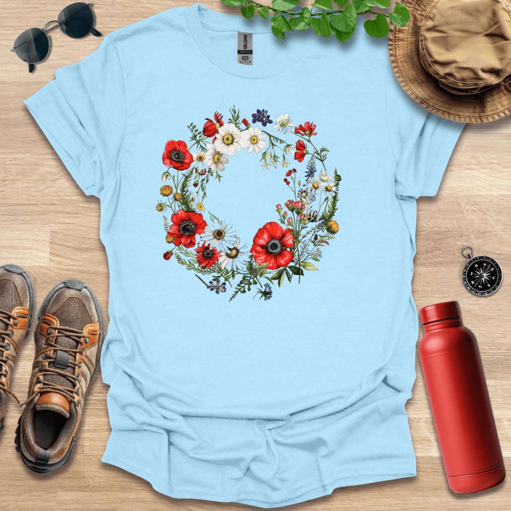 Wreath of Poppies T-Shirt