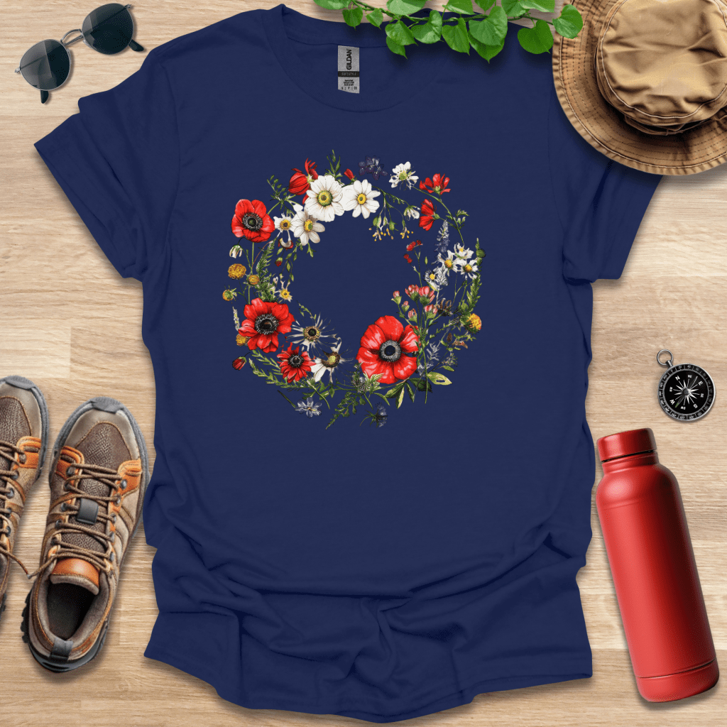 Wreath of Poppies T-Shirt