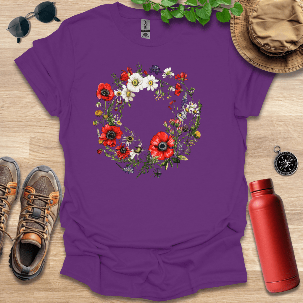 Wreath of Poppies T-Shirt