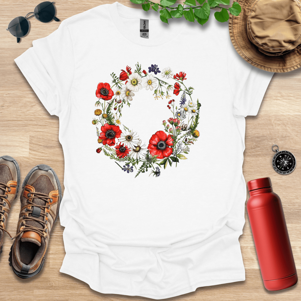 Wreath of Poppies T-Shirt