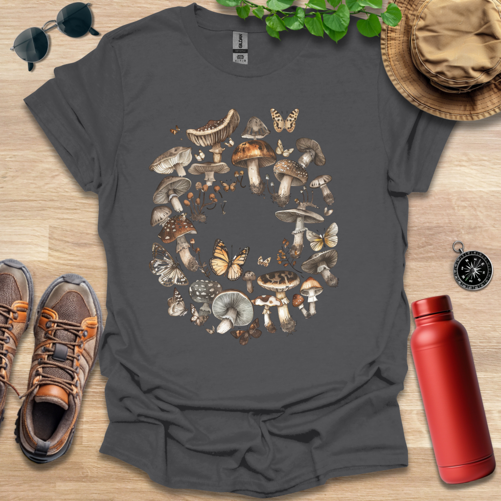 Butterfly Fungi Circle T-Shirt