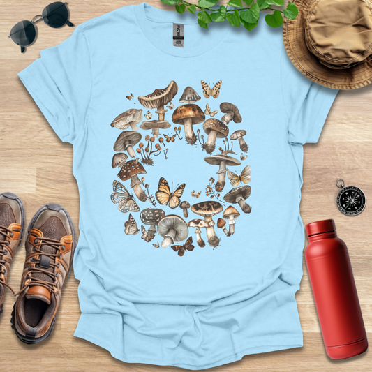 Butterfly Fungi Circle T-Shirt