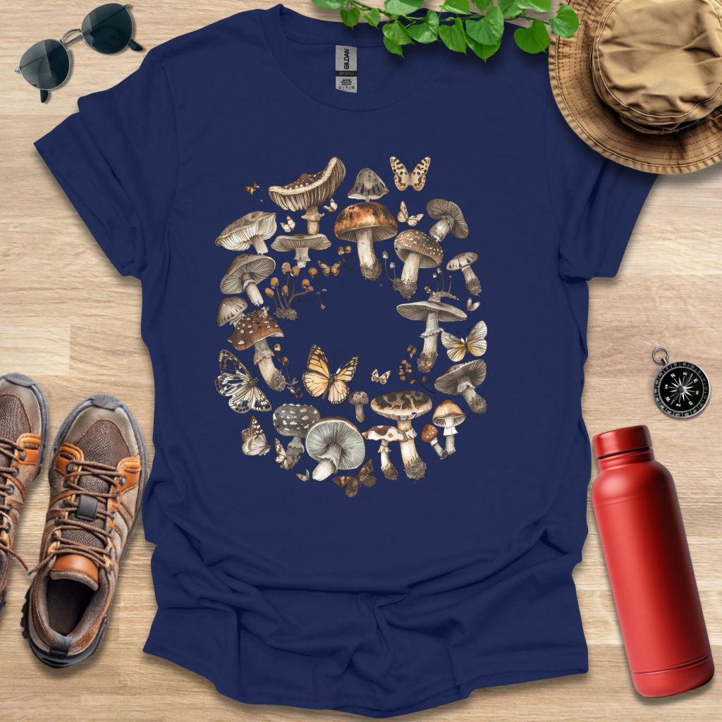 Butterfly Fungi Circle T-Shirt