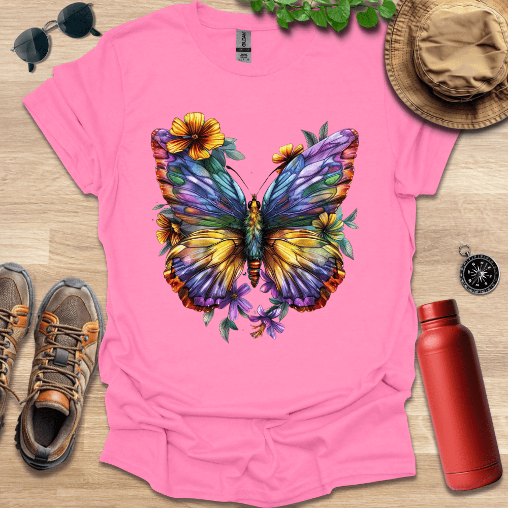 Colorful Butterfly Blooms T-Shirt