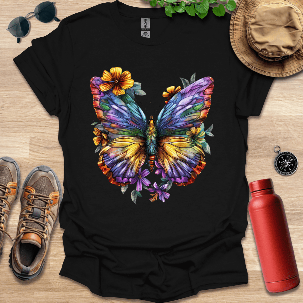 Colorful Butterfly Blooms T-Shirt