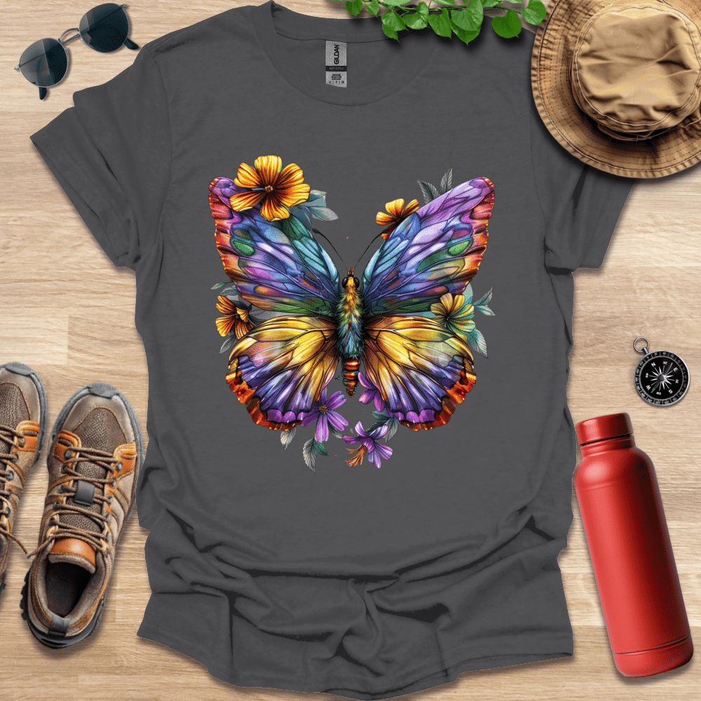 Colorful Butterfly Blooms T-Shirt