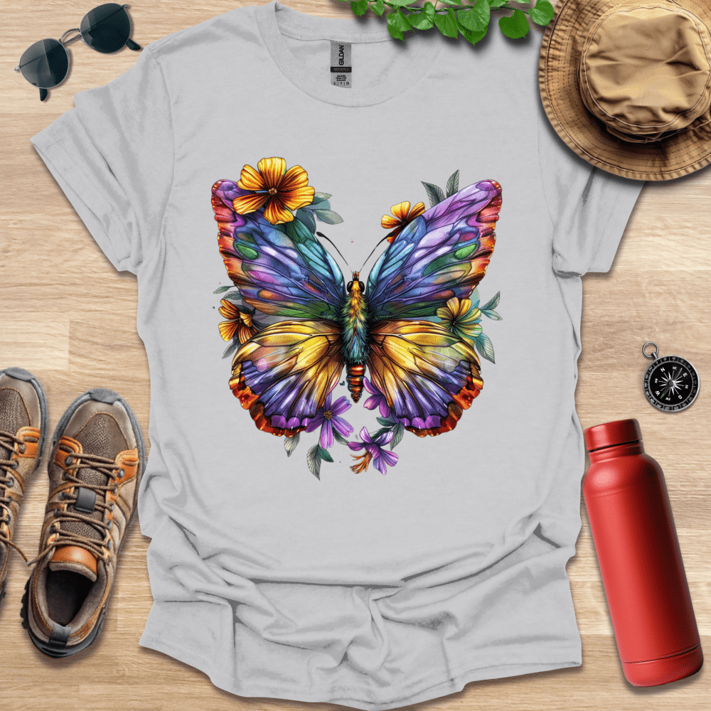 Colorful Butterfly Blooms T-Shirt