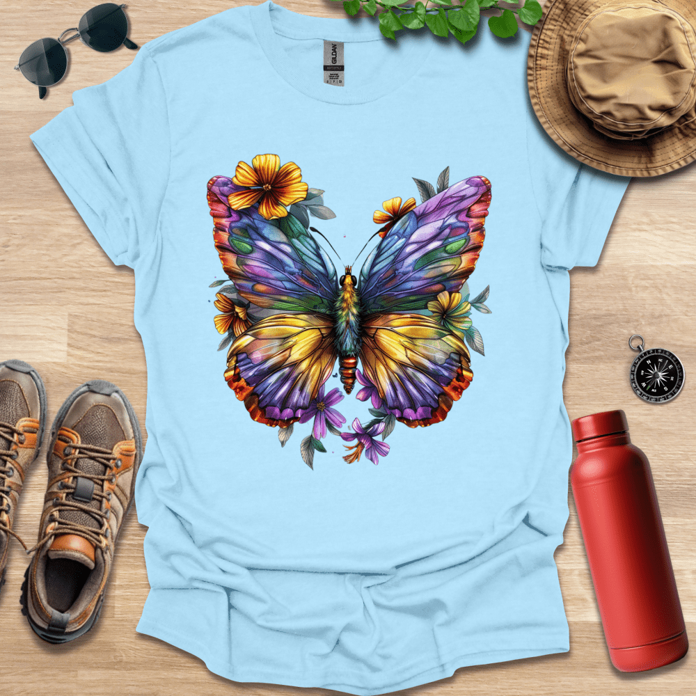 Colorful Butterfly Blooms T-Shirt