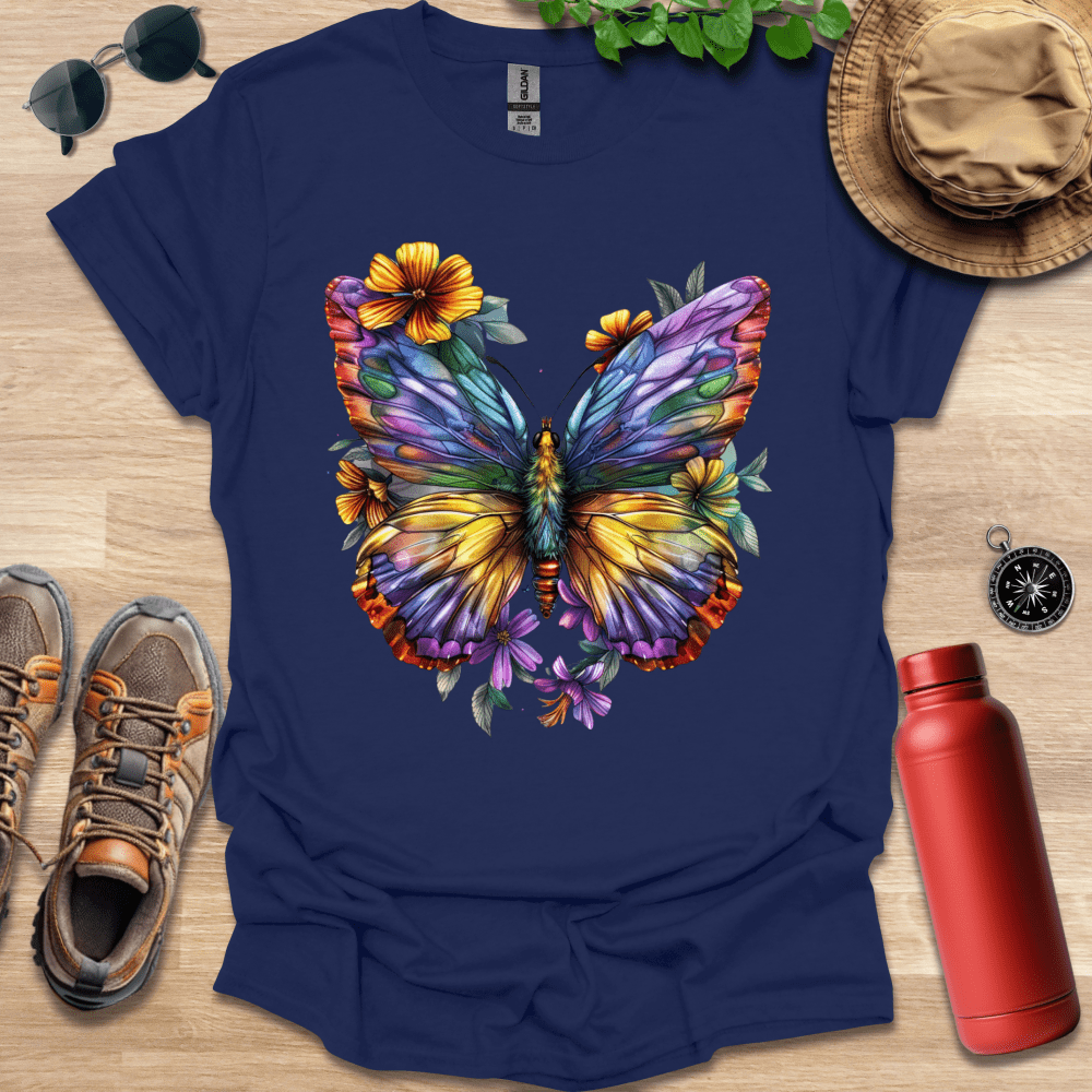 Colorful Butterfly Blooms T-Shirt