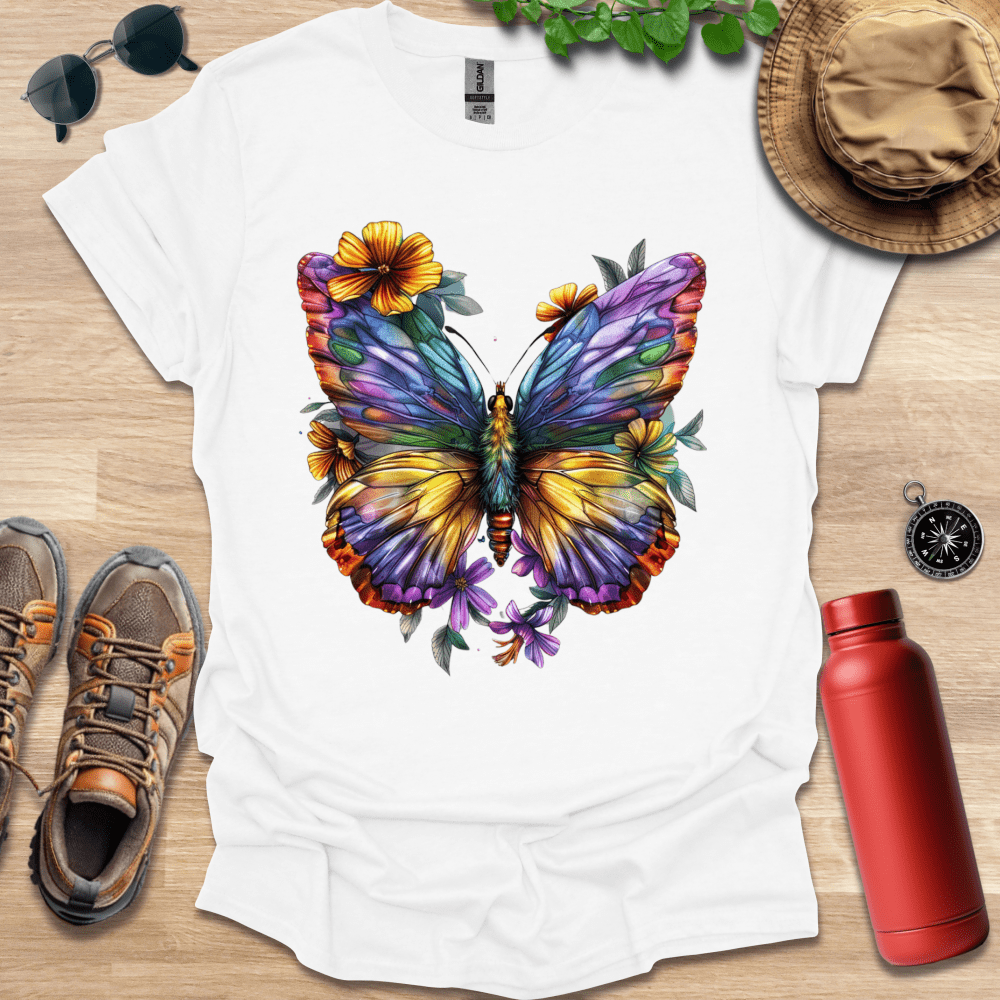 Colorful Butterfly Blooms T-Shirt